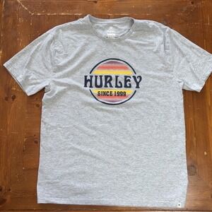 Hurley Gray Men's T-Shirt Size Large